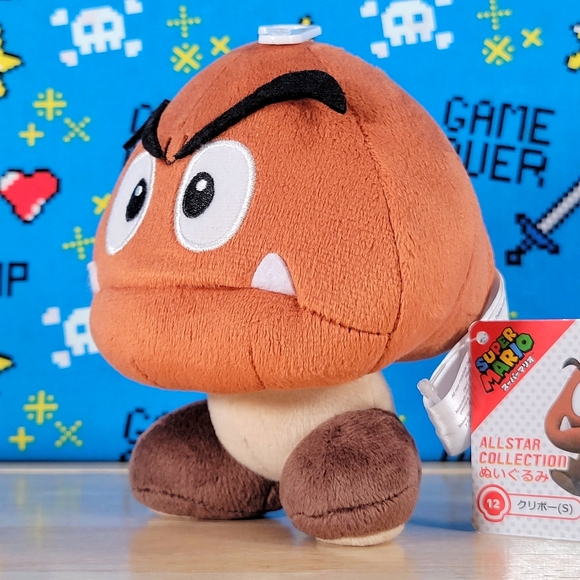 Super Mario All Star Collection Goomba 5" #12 Nintendo Little Buddy Plush NWT - Picture 6 of 12
